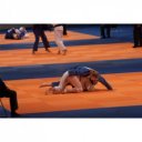 Judo szőnyeg 200x100x6 cm kék IJF Approved