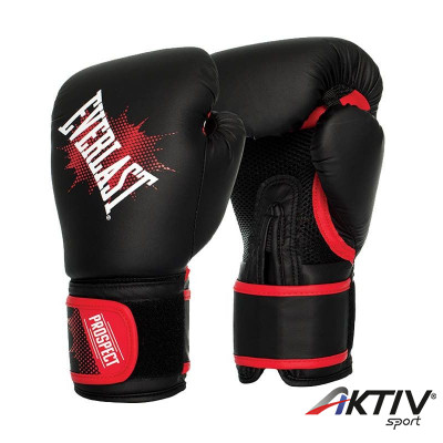 Gyerek bokszkesztyű Everlast Prospect fekete-piros