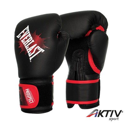 Gyerek bokszkesztyű Everlast Prospect fekete-piros