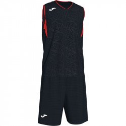 Kosárlabda mez szett Joma Campus fekete-piros XL Kosárlabda mezek Joma