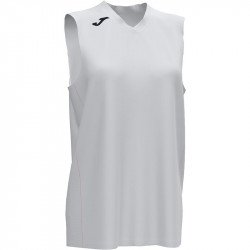 Kosárlabda mez felső női Joma Cancha III fehér ujjatlan XL Kosárlabda mezek Joma