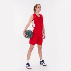 Kosárlabda mez felső női Joma Cancha III piros ujjatlan XL