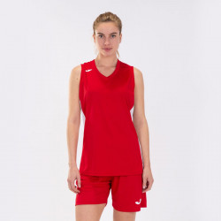Kosárlabda mez felső női Joma Cancha III piros ujjatlan XL