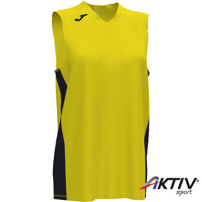 Kosárlabda mez felső női Joma Cancha III sárga ujjatlan XL