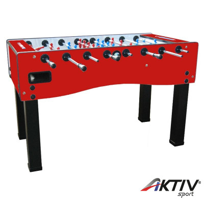 Csocsó asztal Sardi Hermes piros 5-ös méret, nem átforduló kapussal