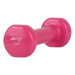 Kézisúlyzó vinyl Aktivsport 0,5 kg rózsaszín Fitness Aktivsport