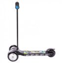 Háromkerekű roller Junior Twist fekete