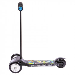 Háromkerekű roller Junior Twist fekete