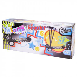 Háromkerekű roller Junior Twist fekete