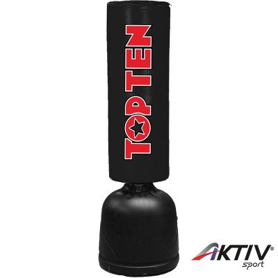 Álló boxzsák Top Ten állítható magasságú fekete-piros