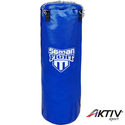 Boxzsák Saman Spirit of Fight kék 120x40 cm műbőr