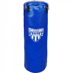 Boxzsák Saman Spirit of Fight kék 120x40 cm műbőr Sportszer Saman