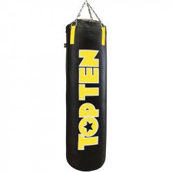 Boxzsák Top Ten műbőr 150x33  cm fekete-sárga Sportszer Top Ten