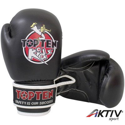 Boxkesztyű Top Ten Kids 8 oz gyerek fekete