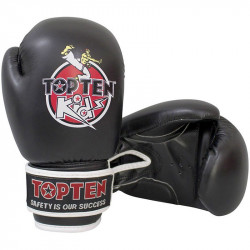 Boxkesztyű Top Ten Kids 8 oz gyerek fekete Sportszer Top Ten