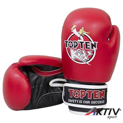 Boxkesztyű Top Ten Kids 8 oz gyerek piros