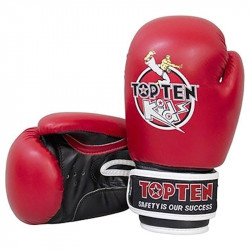 Boxkesztyű Top Ten Kids 8 oz gyerek piros Sportszer Top Ten