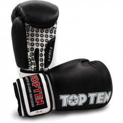 Boxkesztyű Top Ten Fight fekete Sportszer Top Ten