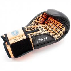 Boxkesztyű Top Ten Fight fekete-narancs