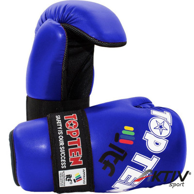 Semi-contact kesztyű Top Ten ITF 2019 kék