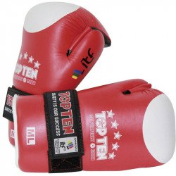 Semi-contact kesztyű Top Ten ITF Superfight 3000 piros Sportszer Top Ten