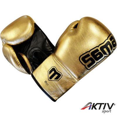 Boxkesztyű Saman Felix Promotion fűzős arany 8 oz