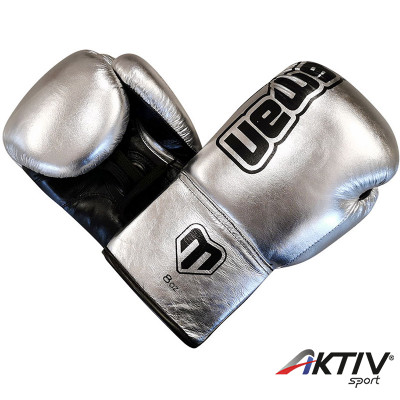 Boxkesztyű Saman Felix Promotion fűzős ezüst 8 oz