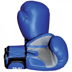 Boxkesztyű Phoenix Mesh műbőr szénszálas hatású kék-szürke 12 oz