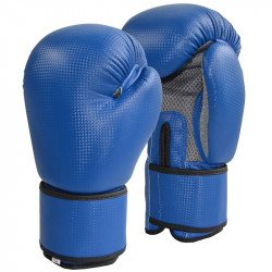 Boxkesztyű Phoenix Mesh műbőr szénszálas hatású kék-szürke 12 oz Sportszer Phoenix