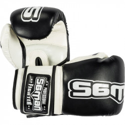 Boxkesztyű Saman Colours 1985 műbőr fekete-fehér