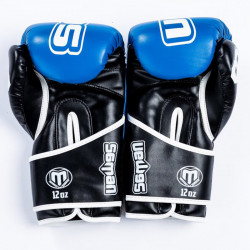 Boxkesztyű Saman Colours 1985 műbőr kék-fekete 12 oz