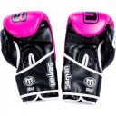 Boxkesztyű Saman Colours 1985 műbőr pink-fekete 10 oz