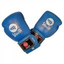 Boxkesztyű Saman Competition bőr kék 10 oz