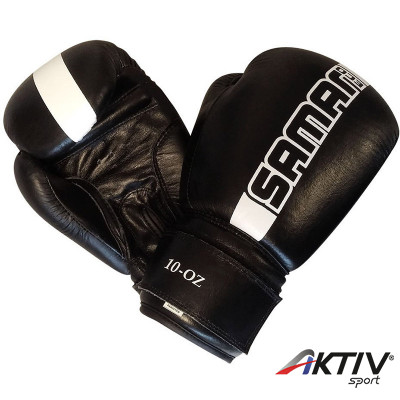 Boxkesztyű Saman Eco bőr fekete 12 oz