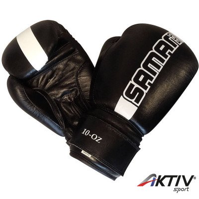 Boxkesztyű Saman Eco bőr fekete 12 oz