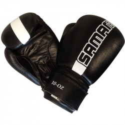 Boxkesztyű Saman Eco bőr fekete 12 oz Sportszer Saman