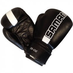 Boxkesztyű Saman Eco bőr fekete 12 oz Sportszer Saman