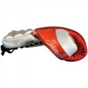 Boxkesztyű Saman Event Gloves bőr fűzős meggy-ezüst 8 oz