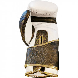 Boxkesztyű Saman Gold Snake bőr törtfehér-arany 10 oz
