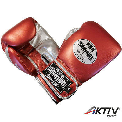 Boxkesztyű Saman Pro Sparring meggy-ezüst 10 oz