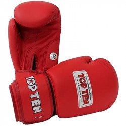 Boxkesztyű Top Ten AIBA piros Sportszer Top Ten