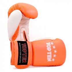 Boxkesztyű Top Ten NK II műbőr narancs 10 oz Sportszer Top Ten