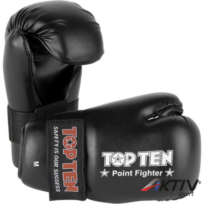 Boxkesztyű Top Ten Point Fighter WAKO fekete