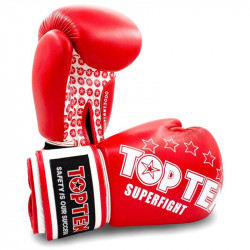 Boxkesztyű Top Ten Superfight 3000 WAKO piros 10 oz Sportszer Top Ten