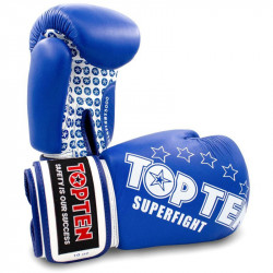 Boxkesztyű Top Ten Superfight 3000 WAKO kék 10 oz Sportszer Top Ten
