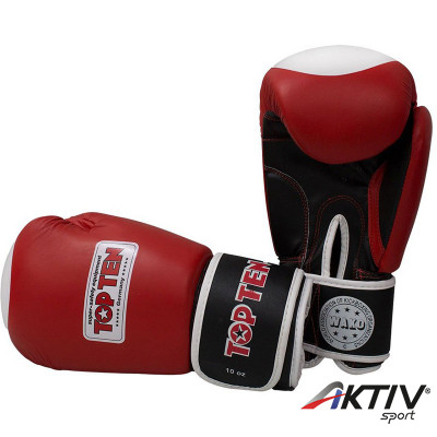 Boxkesztyű Top Ten WAKO 10 oz Piros 10