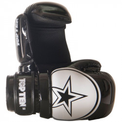 Semi-contact kesztyű Top Ten Glossy Block Star WAKO fekete-fehér Sportszer Top Ten