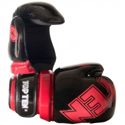 Semi-contact kesztyű Top Ten Glossy Block WAKO fekete-piros Sportszer Top Ten