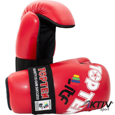 Semi-contact kesztyű Top Ten ITF 2019 piros