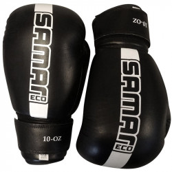 Boxkesztyű Saman Eco bőr fekete 16 oz